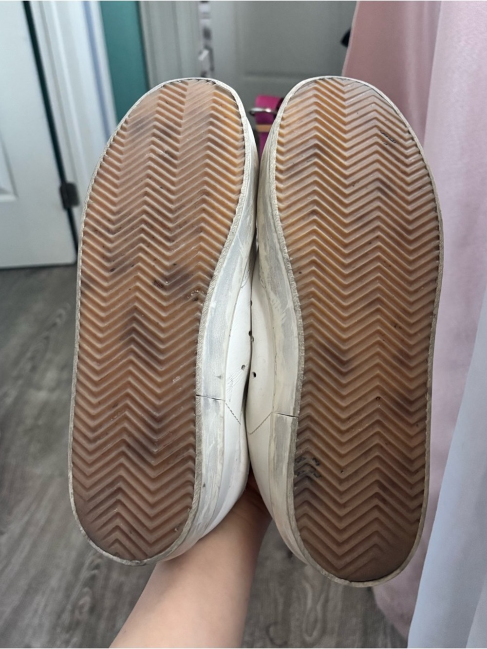 Golden Goose Hi Star Sneakers White Black Star EU 40 US 9 - Picture 2 of 11